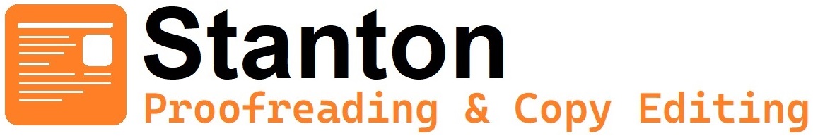 Logo of business which says: Stanton Proofreading and Copy Editing